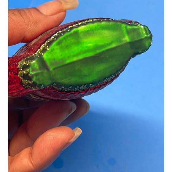 Old World Christmas Blown Glass Christmas Ornament, Festive Christmas Sweater - Picture 6 of 8